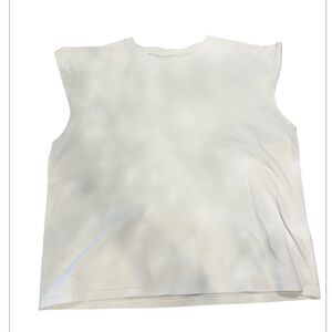 ALO Yoga White Muscle Tee Large